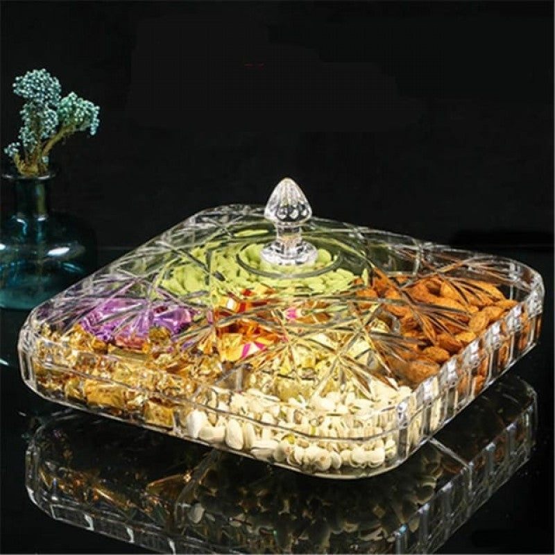 Transparent Nut Serving Platter