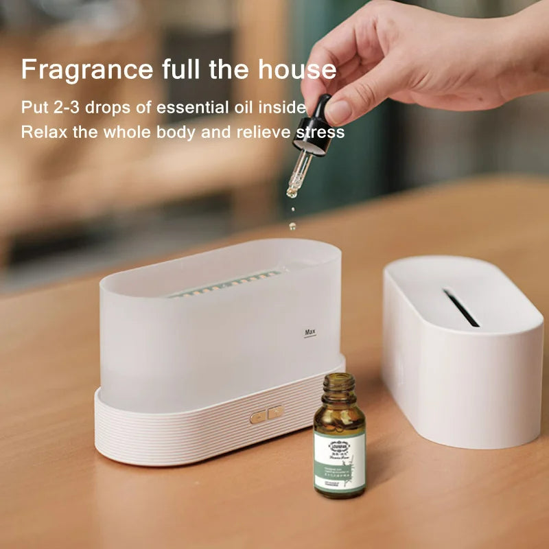 Flame Air Diffuser, Humidifier, Portable-noiseless