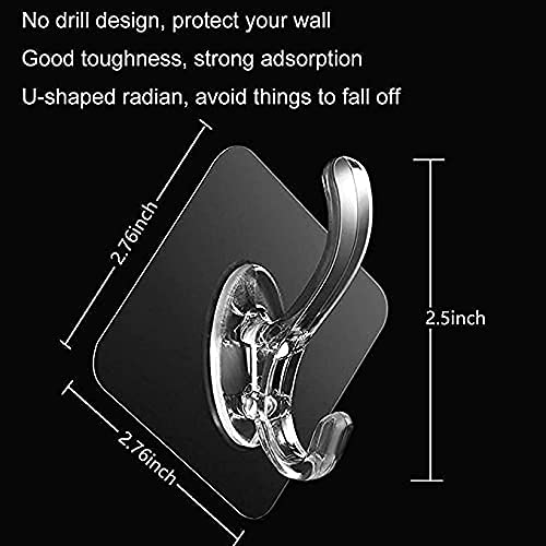 16 Hooks Fancy Self Adhesive Hooks (Mix/Random colour) Waterproof