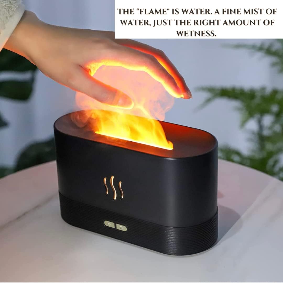 Flame Air Diffuser, Humidifier, Portable-noiseless