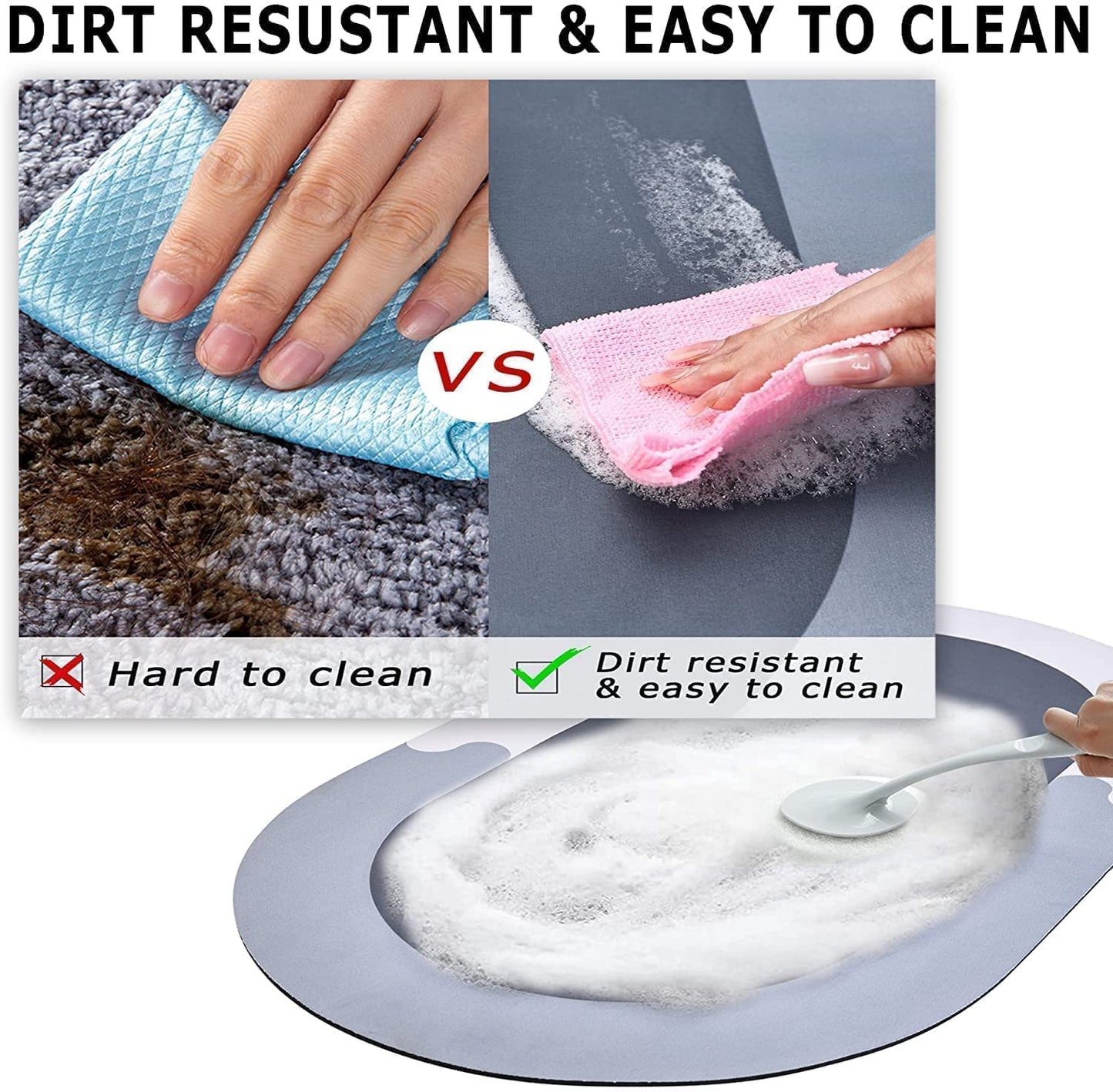 ERDW Rubber Bathroom Mat
