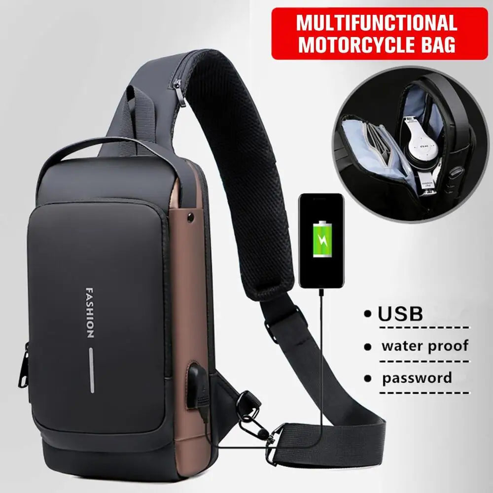 Men Anti Theft Chest Bag Shoulder