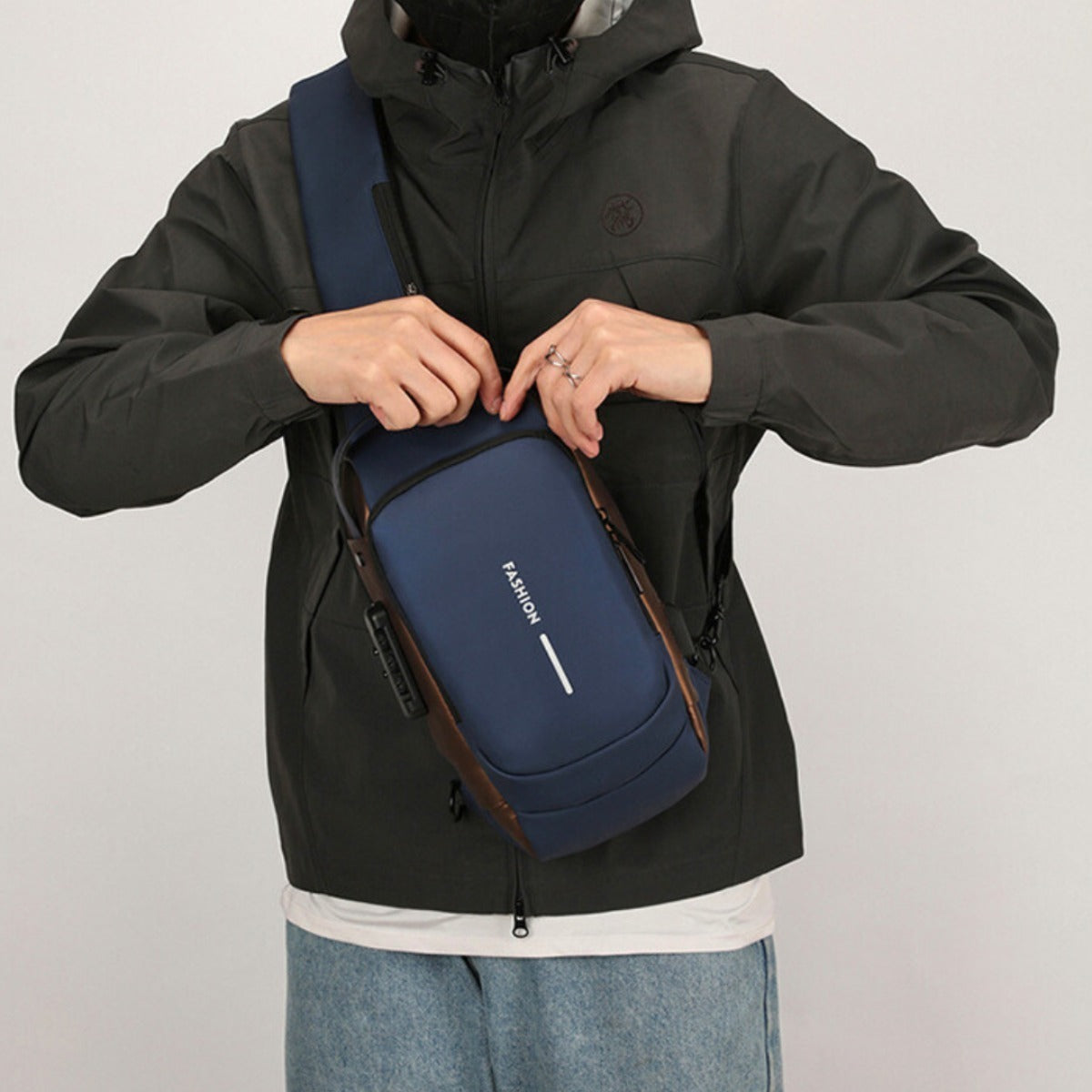 Men Anti Theft Chest Bag Shoulder