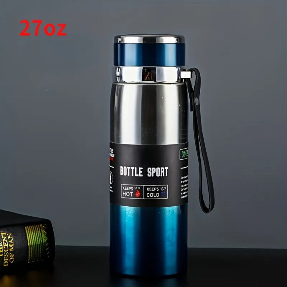 Travel bottle Stainless steel water bottle 1000 ml / thermos bottle for cold water / thermos bottle for hot water