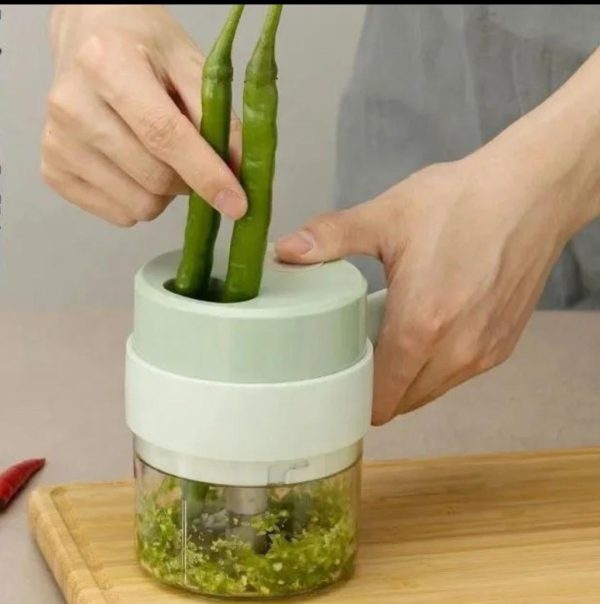 4 In 1 Handheld Electric Vegetable Cutter Wireless