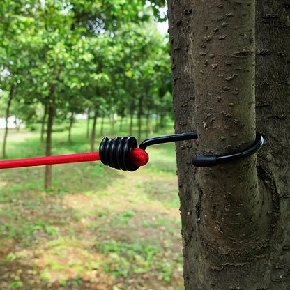 Portable 1pc PP Clothesline with 12 Clips - Retractable Travel Laundry Drying Rope, Indoor/Outdoor Camping & Hiking Essential