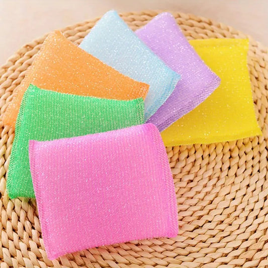 4-Pack Double Sided Non-Stick Kitchen Cleaning Sponges - Multifunctional Dish Scouring Pads for Home & Kitchen Cleaning - Durable & Efficient Cleaning Tools