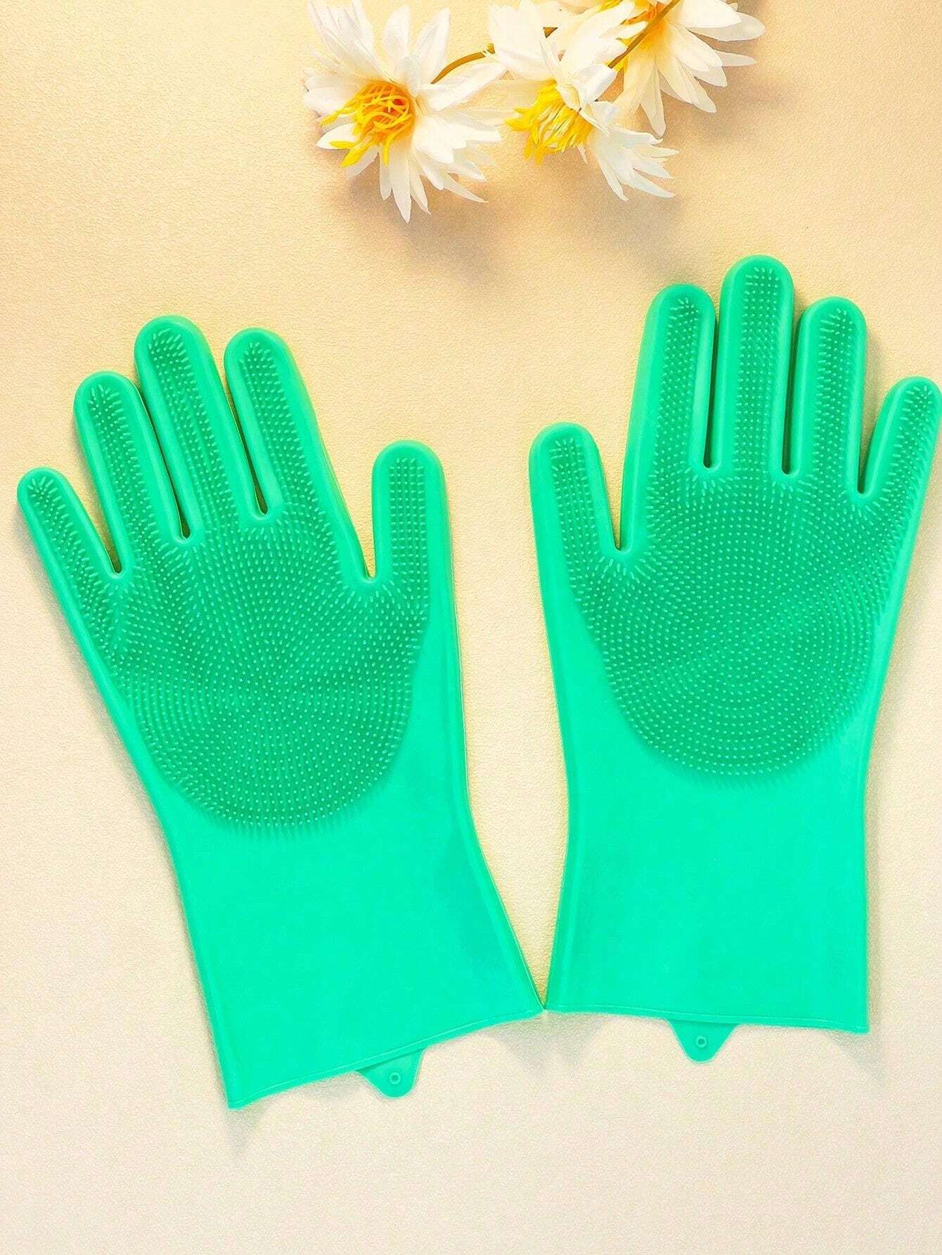 Pet Dog Bath Gloves,Silicone Dog Shower Gloves With Short Bristles,