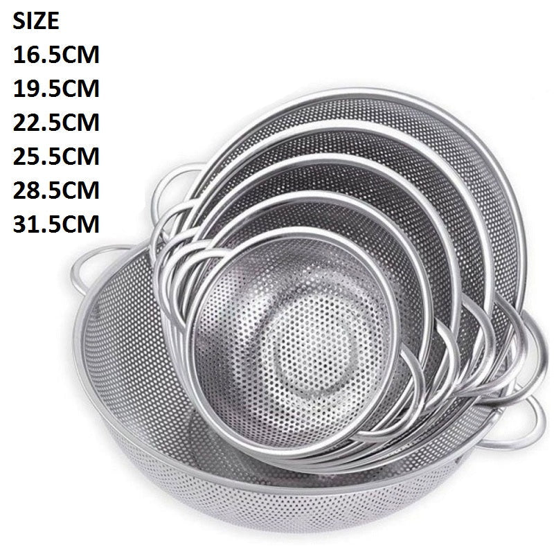 Vegetable Stainless Steel Strainer 6Pcs Set.