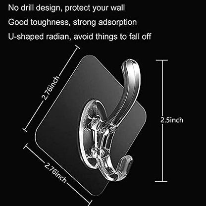 16 Hooks Fancy Self Adhesive Hooks (Mix/Random colour) Waterproof