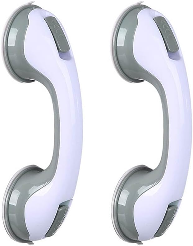 Grab Bars for Shower, 12 Inch Shower Handle Strong Suction Shower Grab Bar for Shower Chair Stool, Bathtub Rails for Seniors, Elderly, Handicap