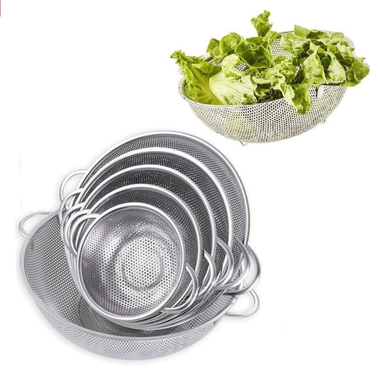 Vegetable Stainless Steel Strainer 6Pcs Set.