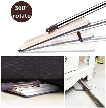 Thick And Soft Mop And Bucket Washing System, Wet And Dry Rotatable Floor Cleaning,