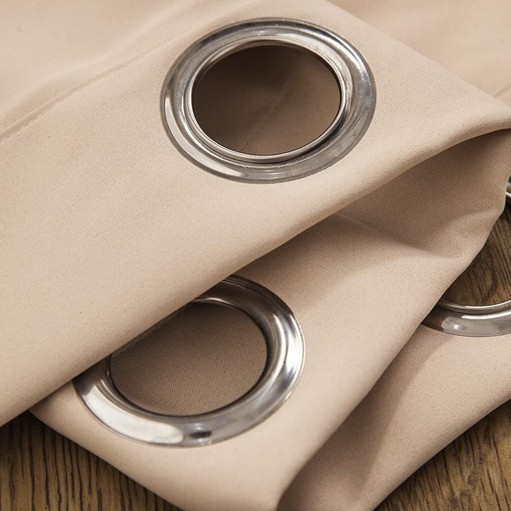 Set of 2 Curtains Eyelet Curtain Set