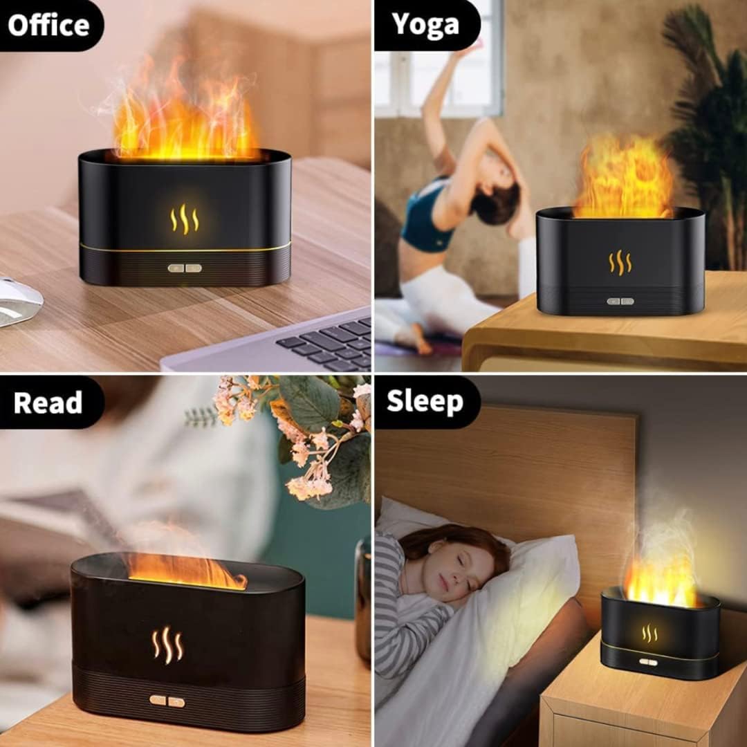 Flame Air Diffuser, Humidifier, Portable-noiseless