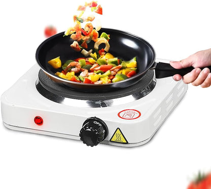 hanso electric hot plate with Non-Stick Coating, One Cooking Plate, Adjustable Temperature,