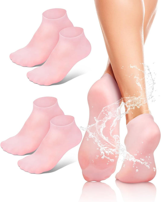 Silicone Pedicure Socks, Spa Moisturizing Socks, Soft Foot Gel Socks,