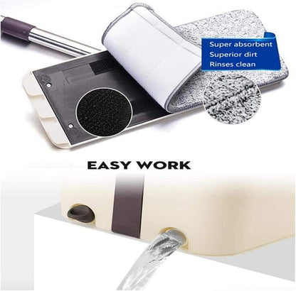 Thick And Soft Mop And Bucket Washing System, Wet And Dry Rotatable Floor Cleaning,