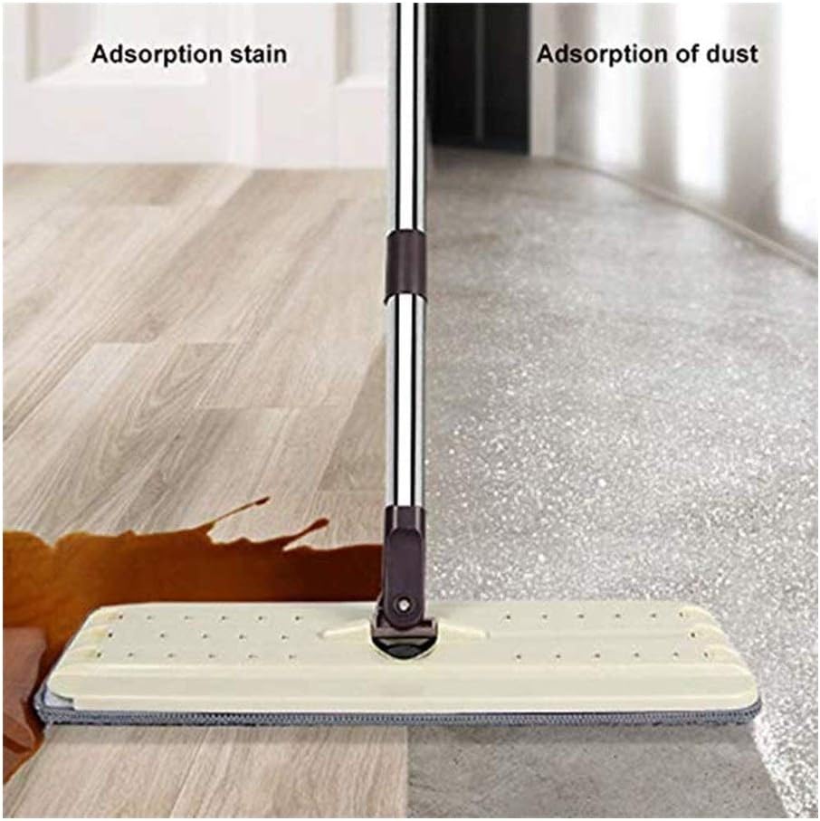 Thick And Soft Mop And Bucket Washing System, Wet And Dry Rotatable Floor Cleaning,