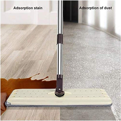 Thick And Soft Mop And Bucket Washing System, Wet And Dry Rotatable Floor Cleaning,