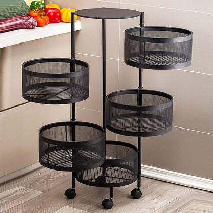 5 Tier  Vegetable Basket Floor-Standing Multi-Layer.