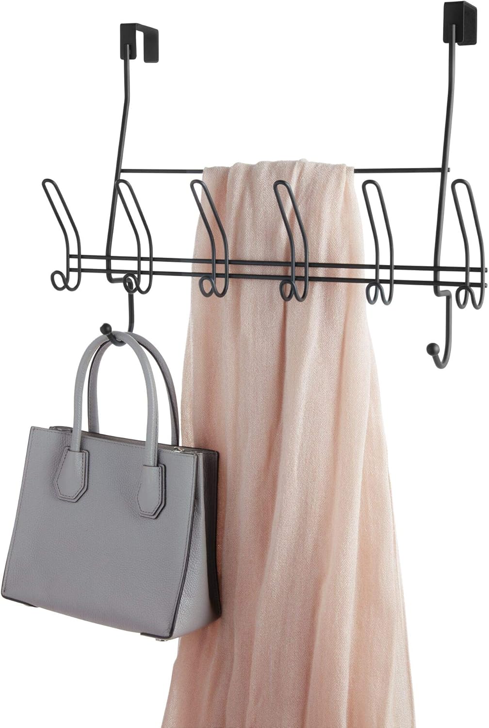 Over Door Hanger multipurpose with 7 Hooks, space saver.