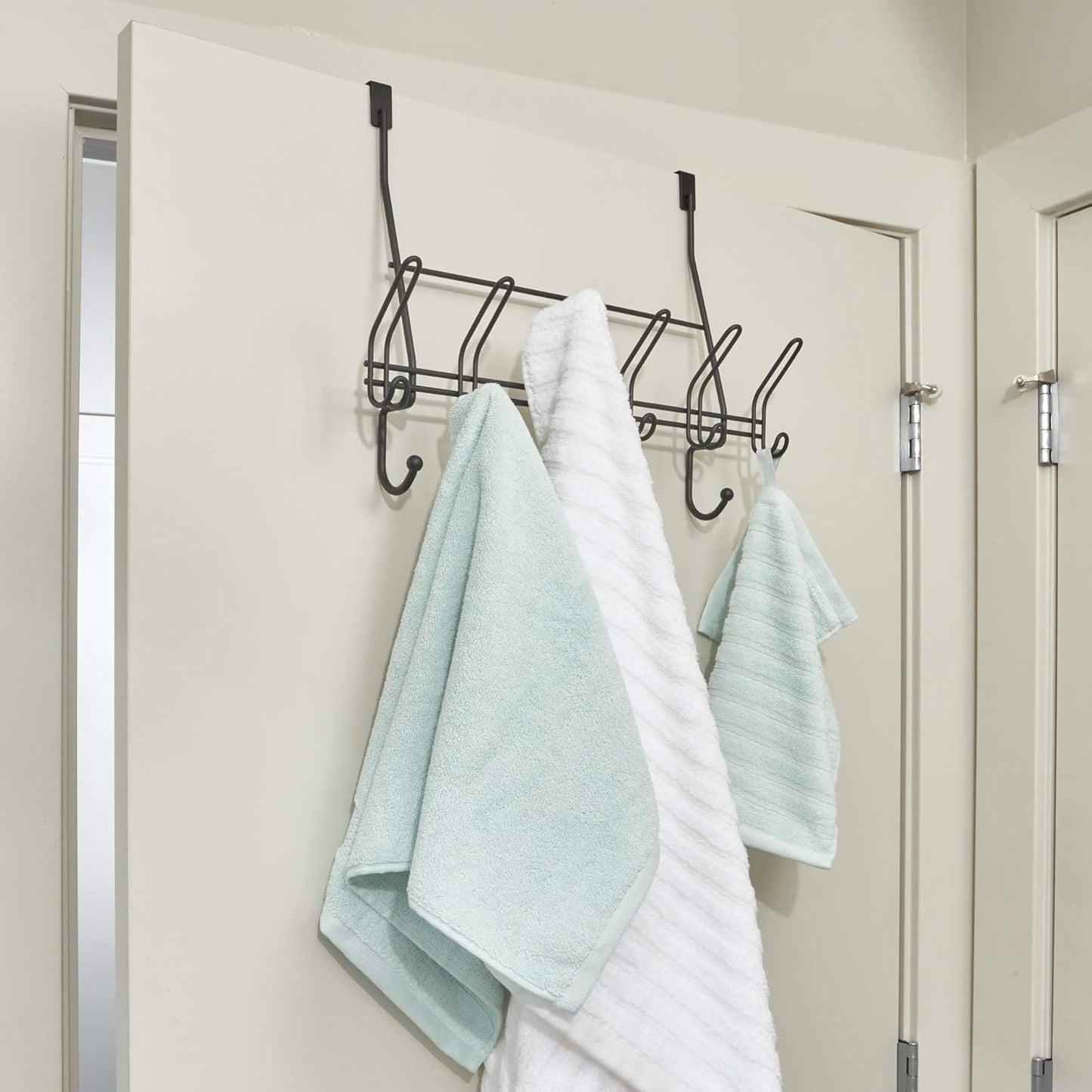 Over Door Hanger multipurpose with 7 Hooks, space saver.