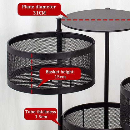 5 Tier  Vegetable Basket Floor-Standing Multi-Layer.