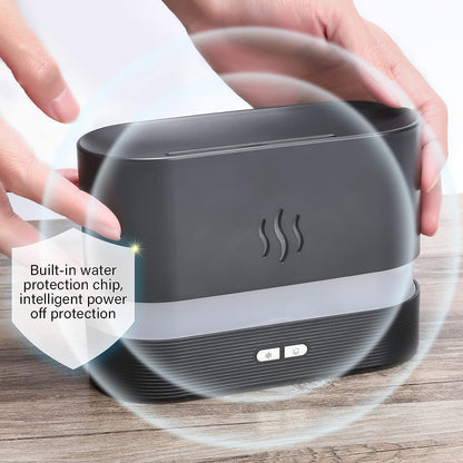 Flame Air Diffuser, Humidifier, Portable-noiseless