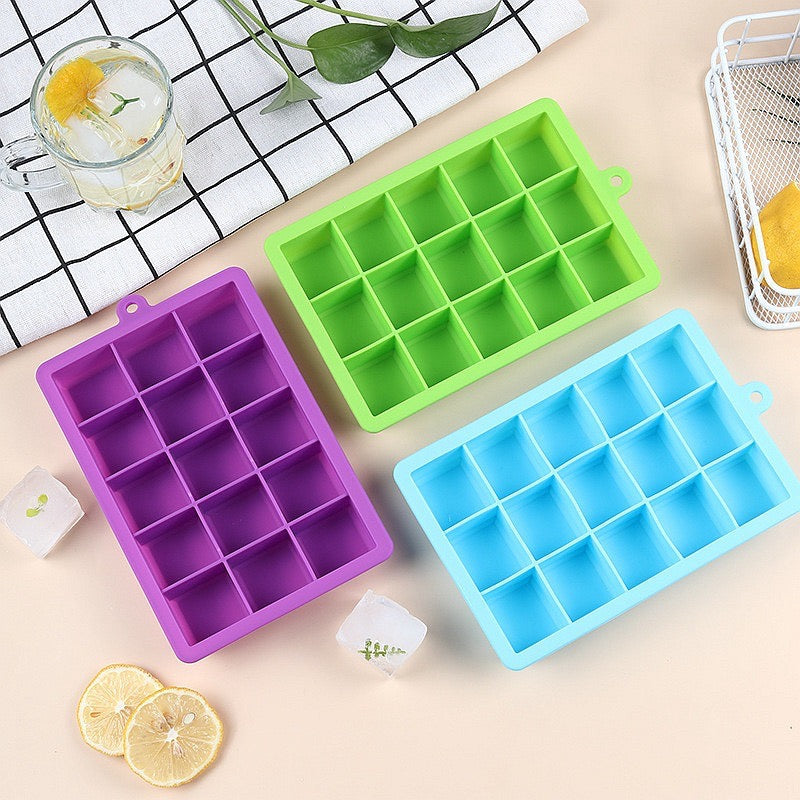 Reusable Sphere Ice Cube Tray Custom Whisky Ice Ball Maker Mold Square Silicone Ice Mould