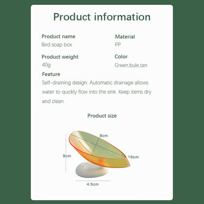 Leaf Shape Soap Box Drain Soap Holder Box Bathroom Accessories