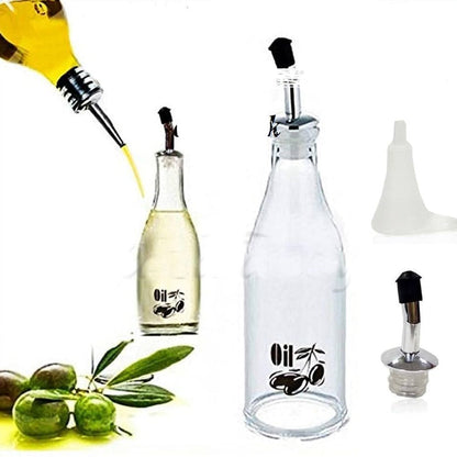 Acrylic Kitchen Oil Bottle 800mL , Oil Condiment Bottle With Metal Nozzle,