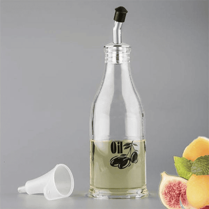 Acrylic Kitchen Oil Bottle 800mL , Oil Condiment Bottle With Metal Nozzle,