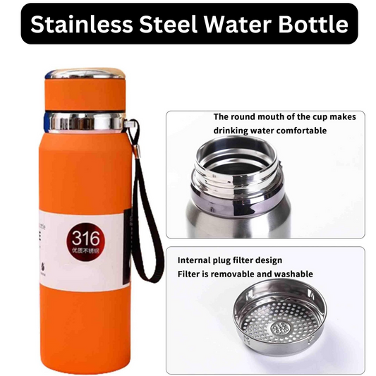 Water Bottle  Stainless Steel Thermos Cup Large Capacity Ton Pot Good-looking