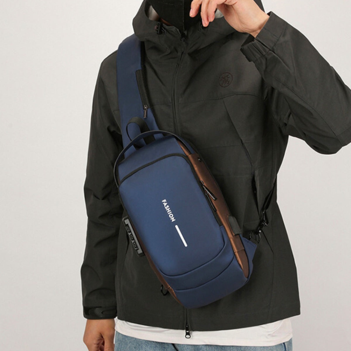 Men Anti Theft Chest Bag Shoulder