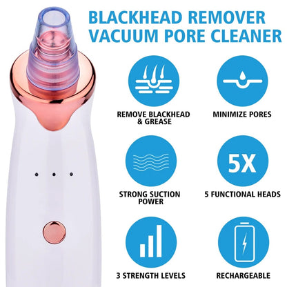 5 in 1 Blackhead remover | Rechargeable | Free Rs.500 Gift Card 🎁