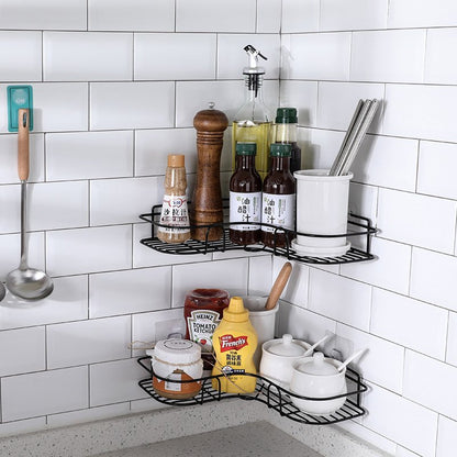 Corner Shower Caddy, Adjustable Metal Corner Bathroom Shelve,Wall Mounted Triangle Basket Storage Organizer