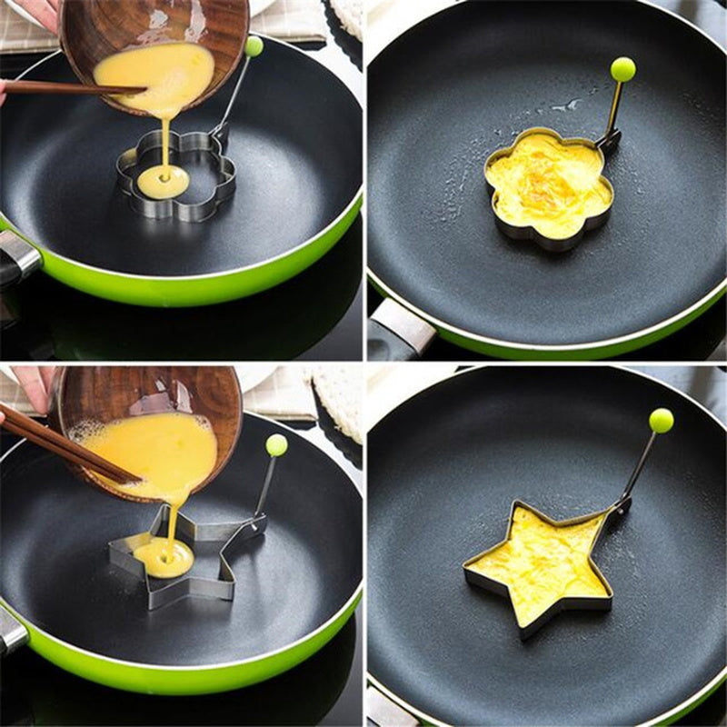 Stainless Steel Egg Pancake Mold Egg Cooking Ring Circle Creative Decoration Kitchen Accessories