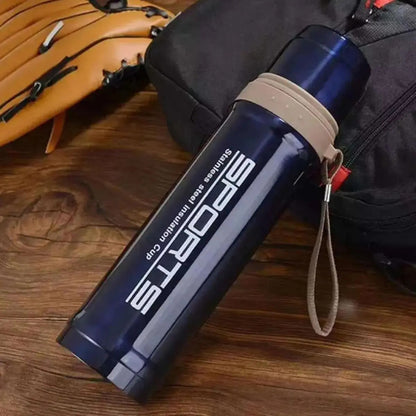 Sports Water Bottle, Vacuum bottle for Gym, Jogging, School, etc. Classic Design Unisex.